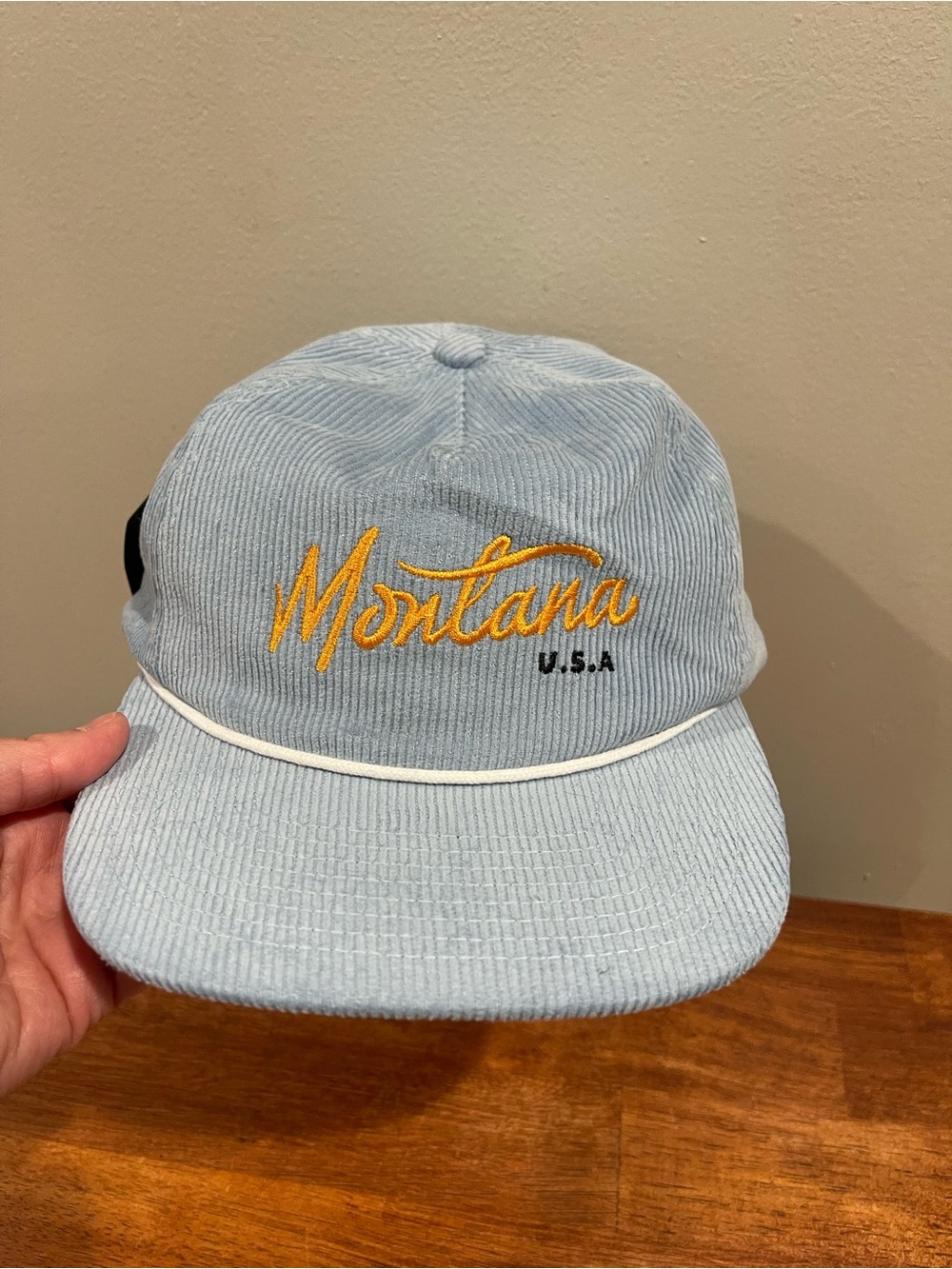 Montana Supply Co Arden Collective Bridger Cord Cap Sky Blue Snapback OSFA NWT